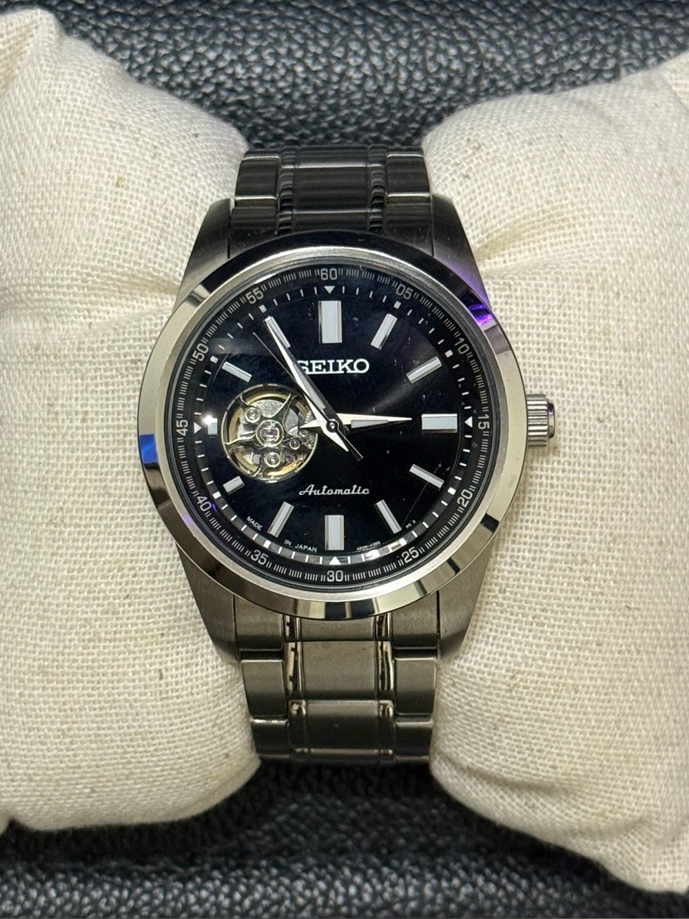 Seiko Selection Open Heart JDM Black (SCVE053)